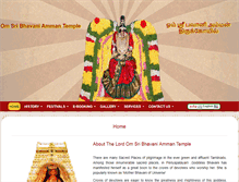 Tablet Screenshot of omsribhavaniammantempleperiyapalayam.org